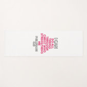 私はキリストを通して全てのことを行うことができる ヨガマット (正面(横))