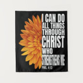 私はキリストを通じてあらゆる事を行うことができる タペストリー (正面)