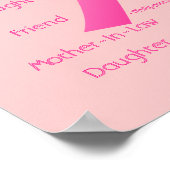 私はキリスト乳癌を通して全てのことを行うことができる ポスター (角)