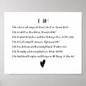 私はキリスト教のポスターを主張している ポスター (正面)