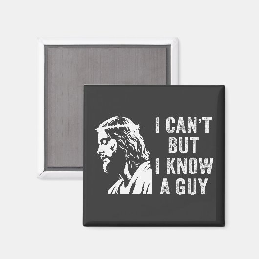 私はキリスト教の信仰の男を知っている マグネット (正面/裏面)