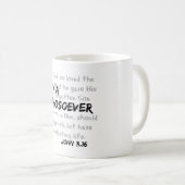 私はキリスト教の引用文 コーヒーマグカップ (正面右)
