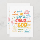 私はキリスト教の神のレトロイエス信仰の子である エンクロージャーカード (正面/裏面)