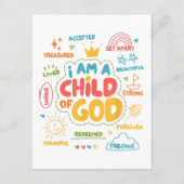 私はキリスト教の神のレトロイエス信仰の子である エンクロージャーカード (裏面)