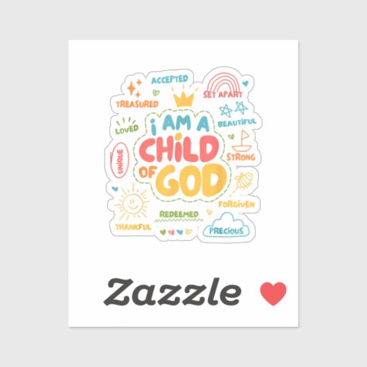 私はキリスト教の神のレトロイエス信仰の子である シール (シート)