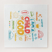 私はキリスト教の神のレトロイエス信仰の子である ジグソーパズル (横)