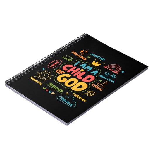 私はキリスト教の神のレトロイエス信仰の子である ノートブック (左側)
