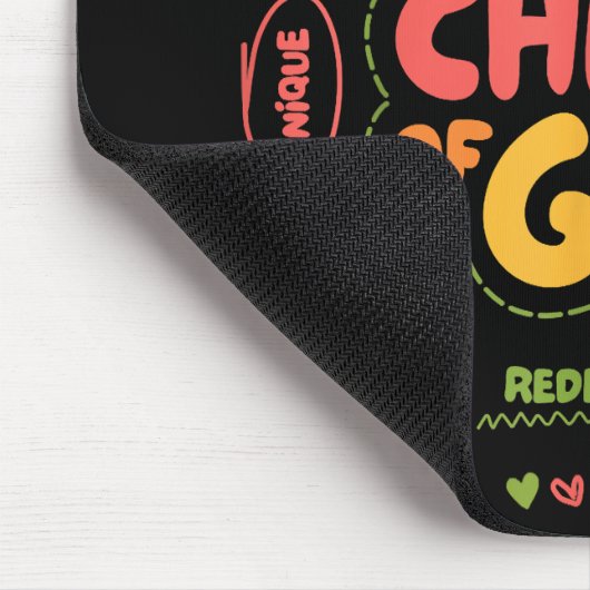 私はキリスト教の神のレトロイエス信仰の子である マウスパッド (コーナー)