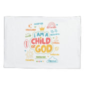 私はキリスト教の神のレトロイエス信仰の子である 枕カバー (裏面)