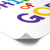 私はキリスト教の神キッズの子供である ポスター (角)