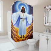 私はキリスト教の軽いシャワーカーテンだ シャワーカーテン (インサイチュ)