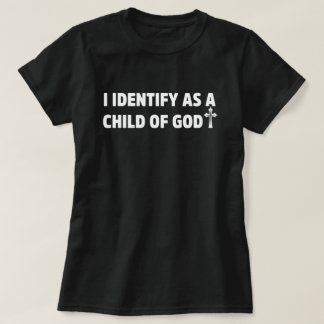私はキリスト教信仰の神イエスの子として認める Tシャツ