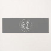 私はキリスト・グレーを通して全てのことを行うことができるタイポグラフィ ヨガマット (裏面(横))