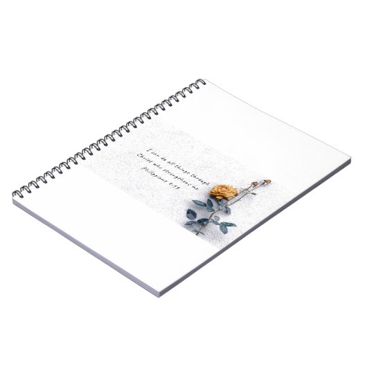 私はキリスト・ノートを通して全てのことをすることができる ノートブック (左側)