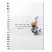 私はキリスト・ノートを通して全てのことをすることができる ノートブック (正面)