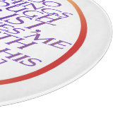 私はキリスト・バイブル・バース・アックを通して全てのことを行うことができる カッティングボード (角)