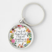 私はキリスト・フィリップを通してすべてのことを行うことができる キーホルダー (正面)