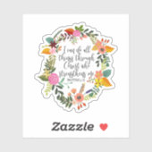 私はキリスト・フィリップを通してすべてのことを行うことができる シール (シート)