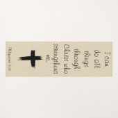 私はキリスト・ヨガマットを通してすべてのことをすることができるのだ ヨガマット (正面(横))