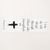 私はキリスト・ヨガマットを通してすべてのことをすることができるのだ ヨガマット (正面(横))