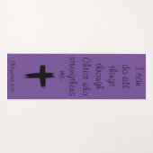 私はキリスト・ヨガマットを通してすべてのことをすることができるのだ ヨガマット (正面(横))