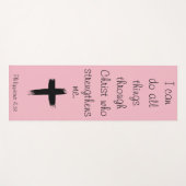 私はキリスト・ヨガマットを通してすべてのことをすることができるのだ ヨガマット (正面(横))