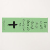 私はキリスト・ヨガマットを通してすべてのことをすることができるのだ ヨガマット (正面(横))