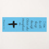 私はキリスト・ヨガマットを通してすべてのことをすることができるのだ ヨガマット (正面(横))