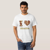 私はキリンが好きです Tシャツ (正面フル)