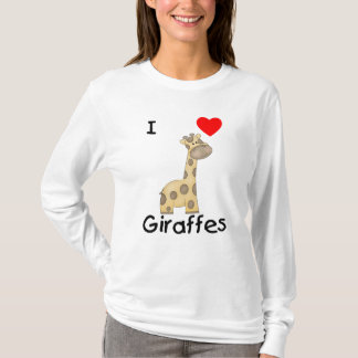 私はキリンを(2)愛します Tシャツ