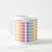 私はキルティングの手紙だグラデーション コーヒーマグカップ (正面左)