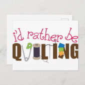 私はキルティング ポストカード (正面/裏面)