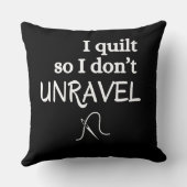 私はキルトだから私は解かないおもしろい裁縫 クッション (裏面)