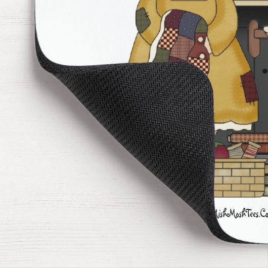 私はキルトにすることを愛します マウスパッド (コーナー)