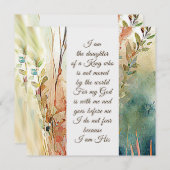 私はキングクリスチャン引用文カードの娘 (正面/裏面)