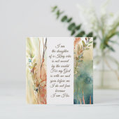 私はキングクリスチャン引用文カードの娘 (スタンド正面)