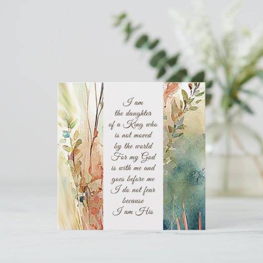 私はキングクリスチャン引用文カードの娘 (スタンド正面)