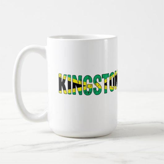 私はキングストン・ジャマイカが大好き コーヒーマグカップ (左)