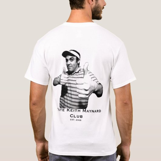 私はキースのmaynardクラブを憎みます tシャツ (裏面)