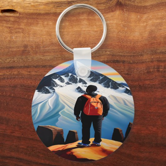 私はキーチェーンのすべてを行うことがやる気を起こさせるできる キーホルダー (裏面)