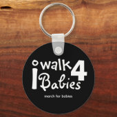 私はキーチェーンのベビーのために歩く キーホルダー (正面)