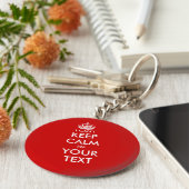 私はキーホルダー保を落ち着けない |カスタマイズテンプレート キーホルダー (側面)