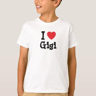 私はギギハートTシャツが大好きです Tシャツ