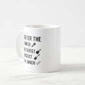 私はギタリストが好きだ コーヒーマグカップ (正面左)