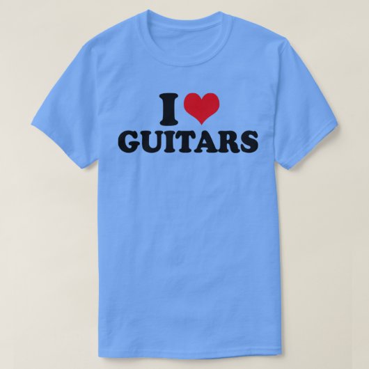 私はギターが大好き Tシャツ (デザイン正面)