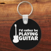 私はギターのキーチェ遊ーンになりたい キーホルダー (正面)