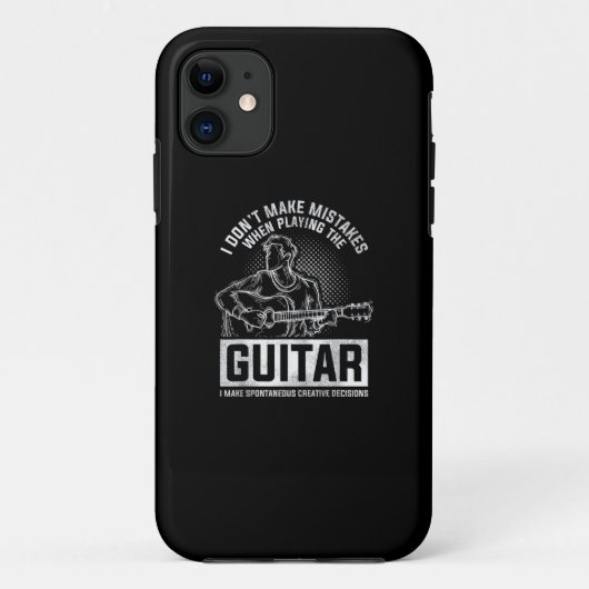 私はギターの時は遊間違わない Case-Mate iPhoneケース (裏面)
