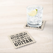 私はギターの遊退職計画のことわざをする予おもしろい定 ペーパーコースター (インサイチュ)