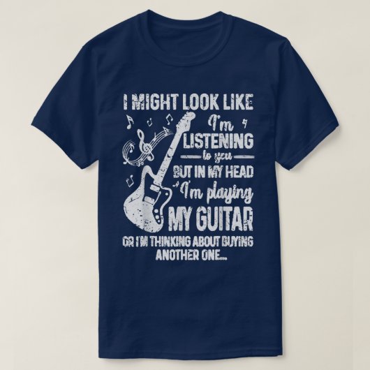 私はギターM以外聞は君に似ているかもしれない Tシャツ (デザイン正面)