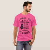 私はギタ君に似てい聞るかもおもしろいしれない Tシャツ (正面フル)